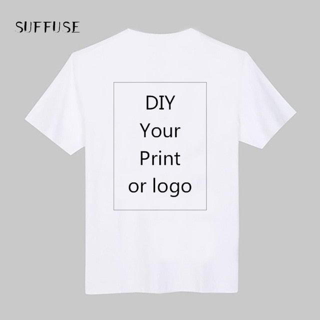 Customized Print T Shirt Men's DIY Your Like Photo or Logo White Top Tees Women's and Kid's Clothes Modal T shirt Size S-3XL